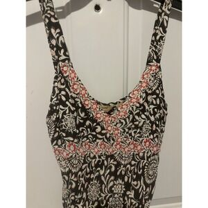 Quizz Trends Cami Womens Sequin‎ Large Top Red White Sequined V Neck Tank Summer